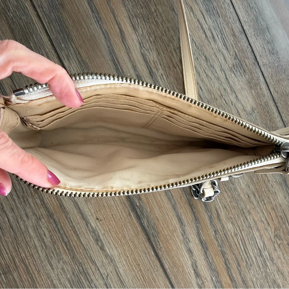 Coach Cream Leather Crossbody Bag - Picture 9 of 9